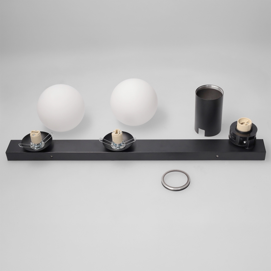 Brilagi - Σποτ φωτιστικό SELE BALL 1xGU10/30W/230V + 2xG9/10W μαύρο
