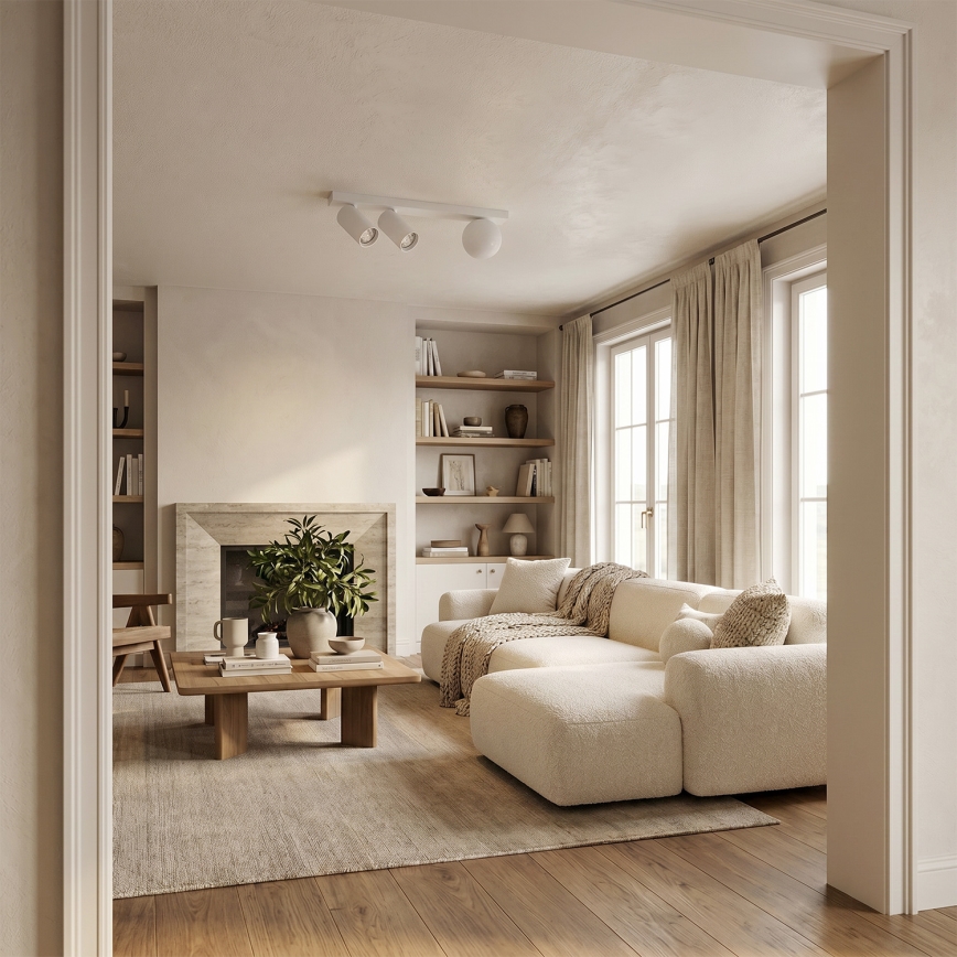 Brilagi - Σποτ φωτιστικό SELE BALL 2xGU10/30W/230V + 1xG9/10W λευκό
