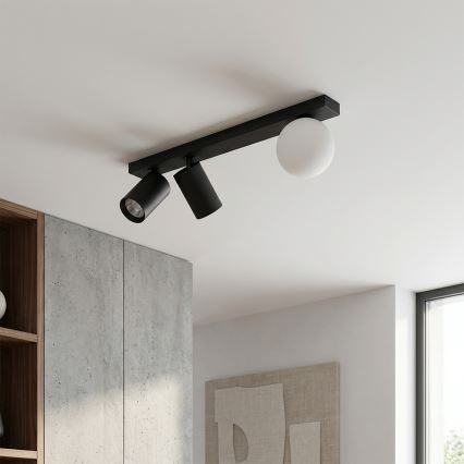 Brilagi - Σποτ φωτιστικό SELE BALL 2xGU10/30W/230V + 1xG9/10W μαύρο