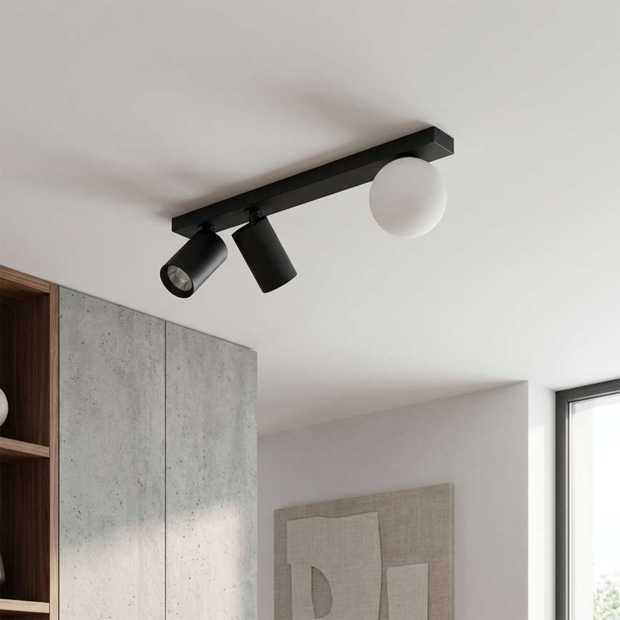 Brilagi - Σποτ φωτιστικό SELE BALL 2xGU10/30W/230V + 1xG9/10W μαύρο
