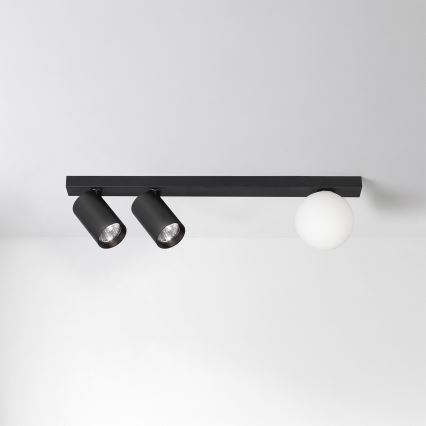 Brilagi - Σποτ φωτιστικό SELE BALL 2xGU10/30W/230V + 1xG9/10W μαύρο