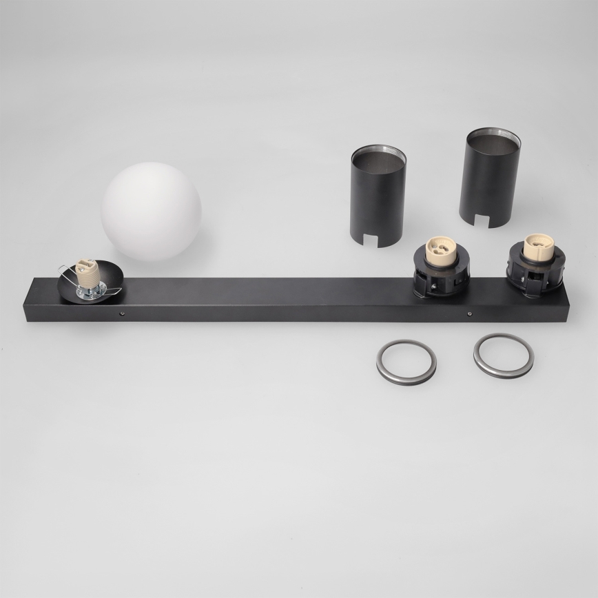 Brilagi - Σποτ φωτιστικό SELE BALL 2xGU10/30W/230V + 1xG9/10W μαύρο