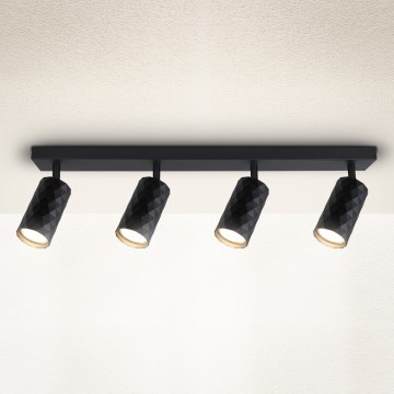 Brilagi - Σποτ φωτιστικό SELE DIAMANT 4xGU10/30W/230V μαύρο