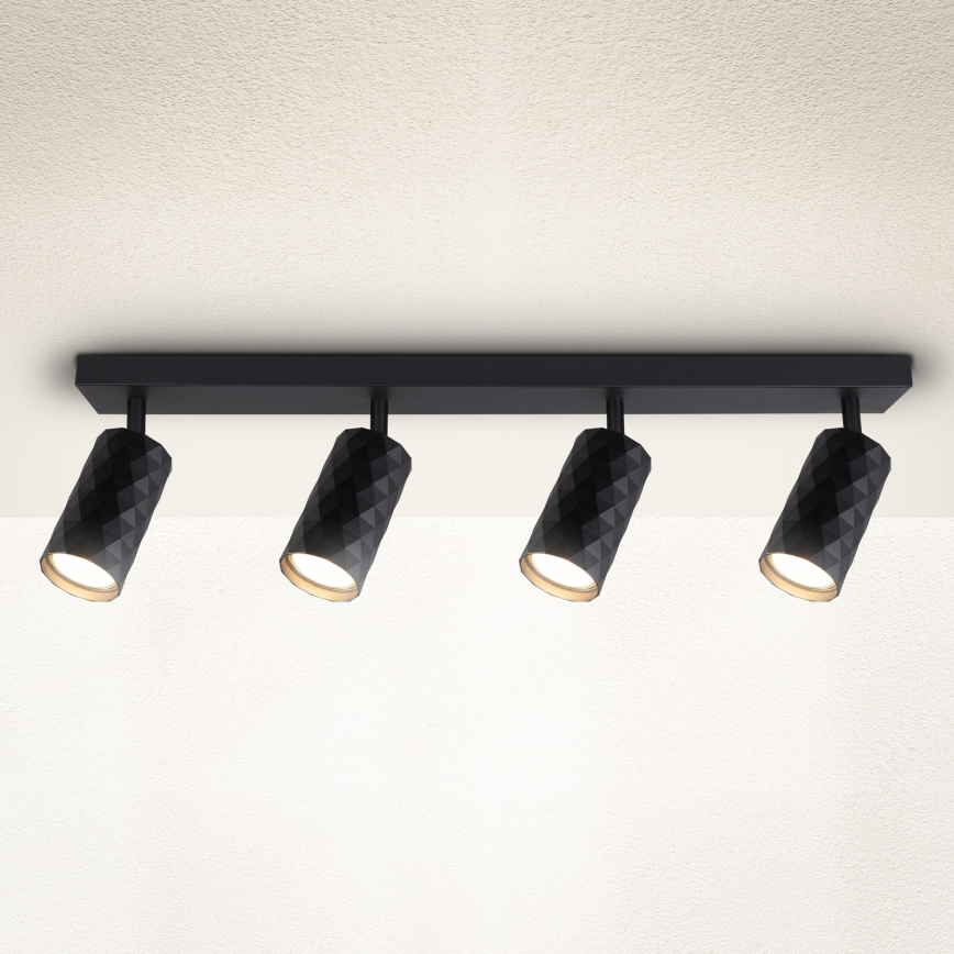Brilagi - Σποτ φωτιστικό SELE DIAMANT 4xGU10/30W/230V μαύρο