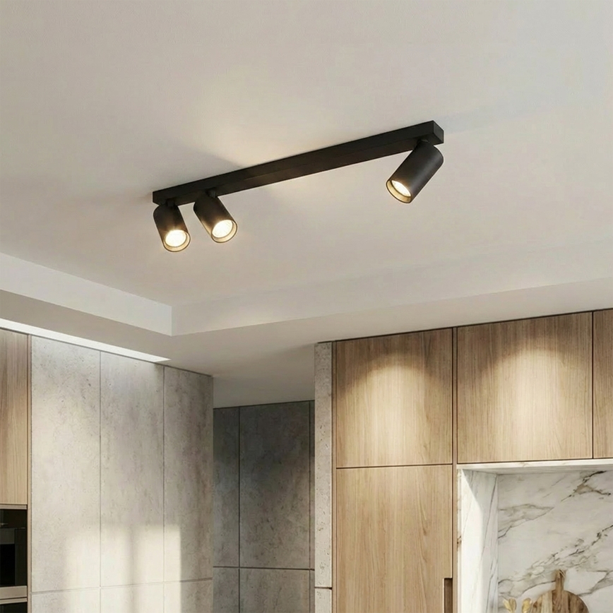 Brilagi - Σποτ φωτιστικό SELE LONG 3xGU10/30W/230V μαύρο