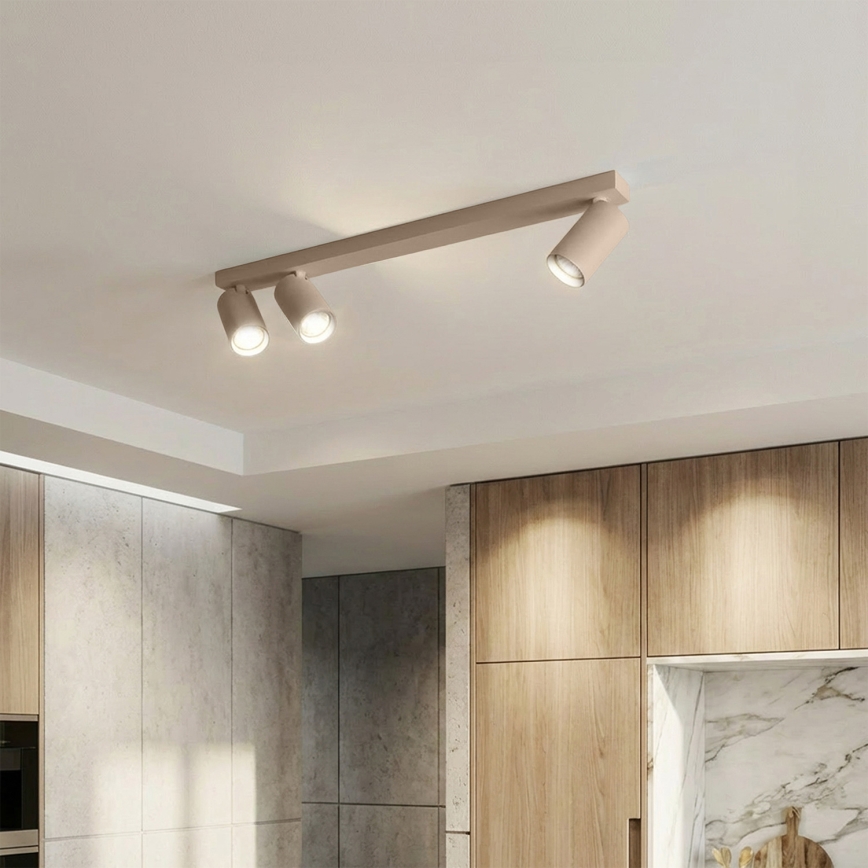 Brilagi - Σποτ φωτιστικό SELE LONG 3xGU10/30W/230V μπεζ