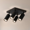 Brilagi - Σποτ φωτιστικό SELE SQUARE 4xGU10/30W/230V μαύρο