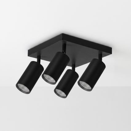 Brilagi - Σποτ φωτιστικό SELE SQUARE 4xGU10/30W/230V μαύρο