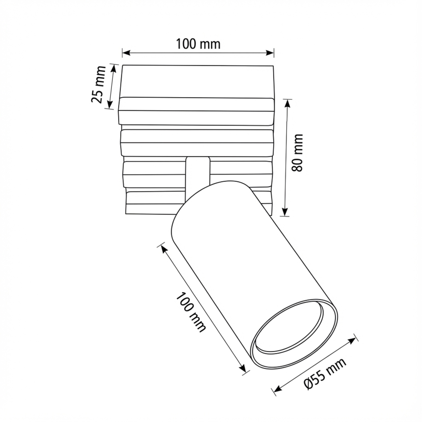 Brilagi - Σποτ φωτιστικό SELE WOOD 1xGU10/30W/230V λευκό/ξύλο