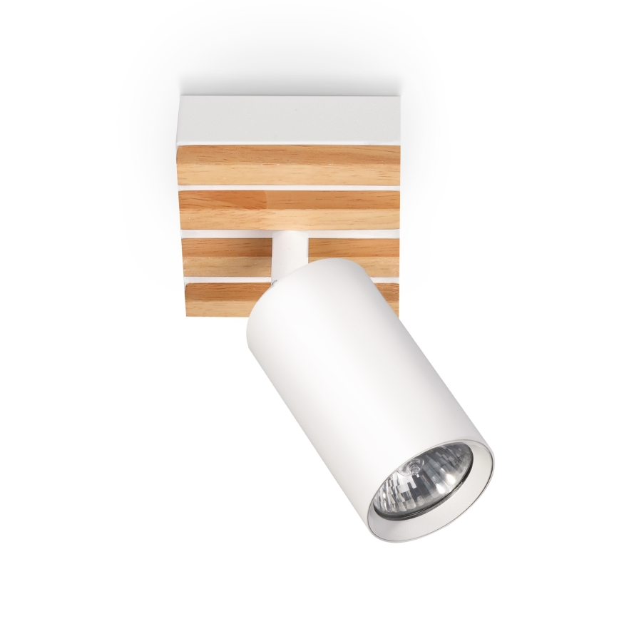Brilagi - Σποτ φωτιστικό SELE WOOD ACOUSTIC 1xGU10/30W/230V λευκό/ξύλο