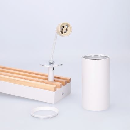 Brilagi - Σποτ φωτιστικό SELE WOOD ACOUSTIC 2xGU10/30W/230V λευκό/ξύλο