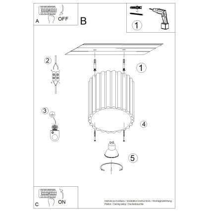 Brilagi - Σποτ φωτιστικό SFERA 1xGU10/10W/230V, διάμ. 10 εκ., λευκό