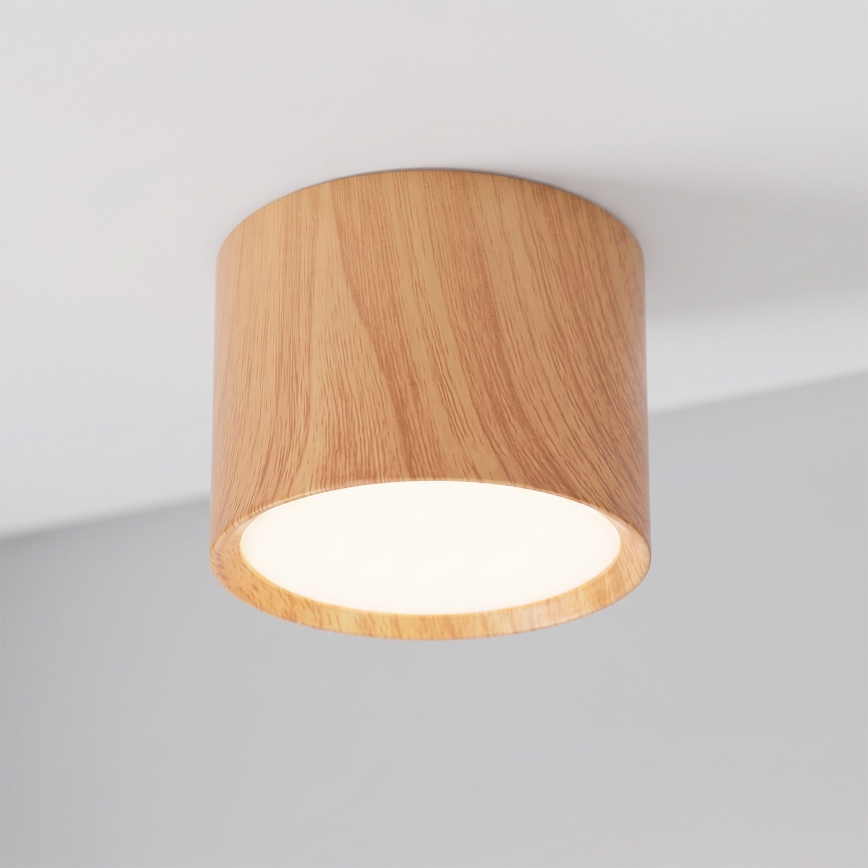 BRILAGI - Σποτ φωτιστικό SMOOTH 1xGX53/15W/230V 60x82 mm σε απόχρωση δρυός
