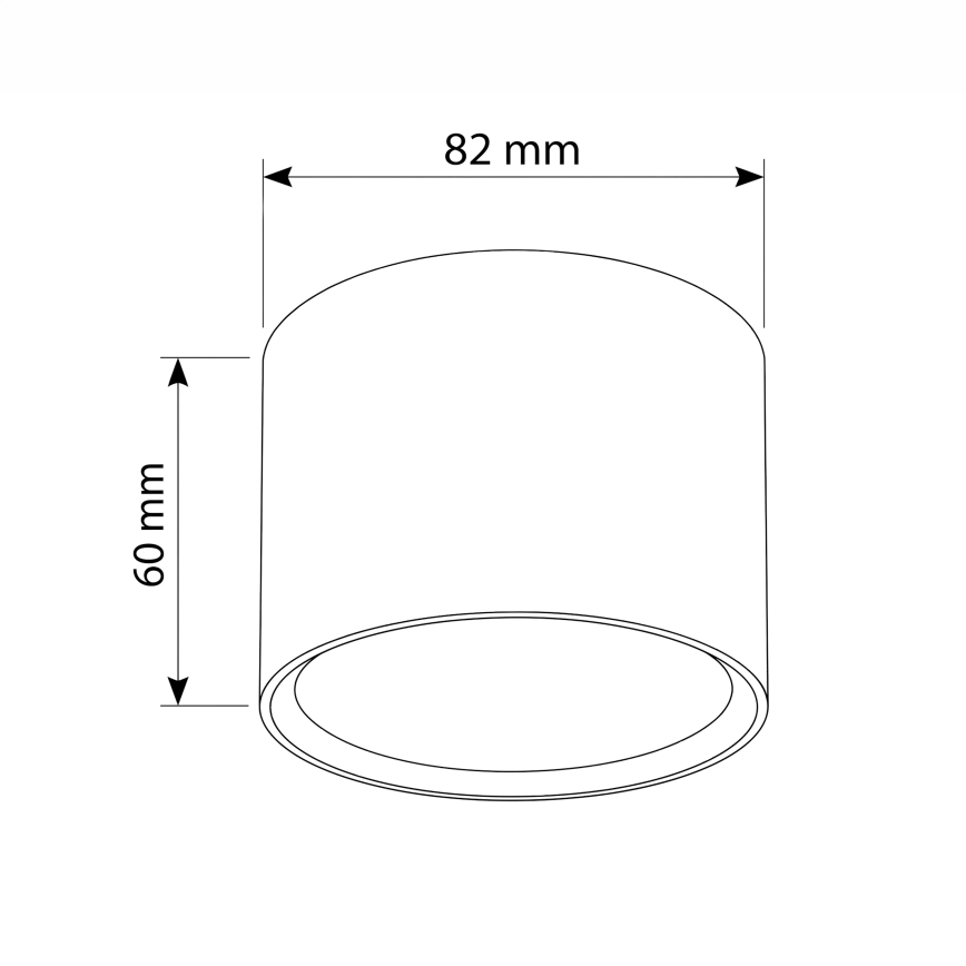 BRILAGI - Σποτ φωτιστικό SMOOTH 1xGX53/15W/230V 60x82 mm σε απόχρωση δρυός