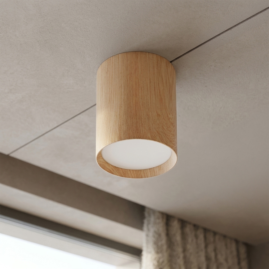 BRILAGI - Φωτιστικό σποτ SMOOTH LONG 1xGX53/15W/230V 100x82 mm με διακόσμηση δρυός