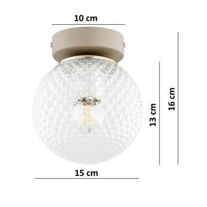 Brilagi - Σποτ φωτιστικό STELLA 1xE27/60W/230V μπεζ/χρυσό