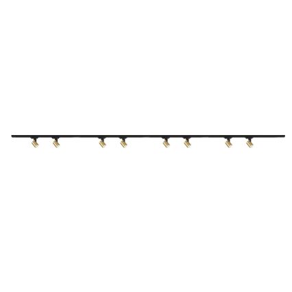 Brilagi - Σποτ φωτιστικό για σύστημα ράγας HUSKY 8xGU10/10W/230V μαύρο/χρυσό