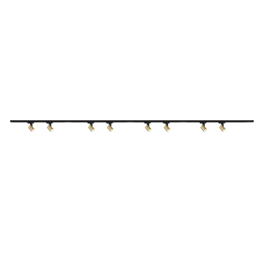 Brilagi - Σποτ φωτιστικό για σύστημα ράγας HUSKY 8xGU10/10W/230V μαύρο/χρυσό