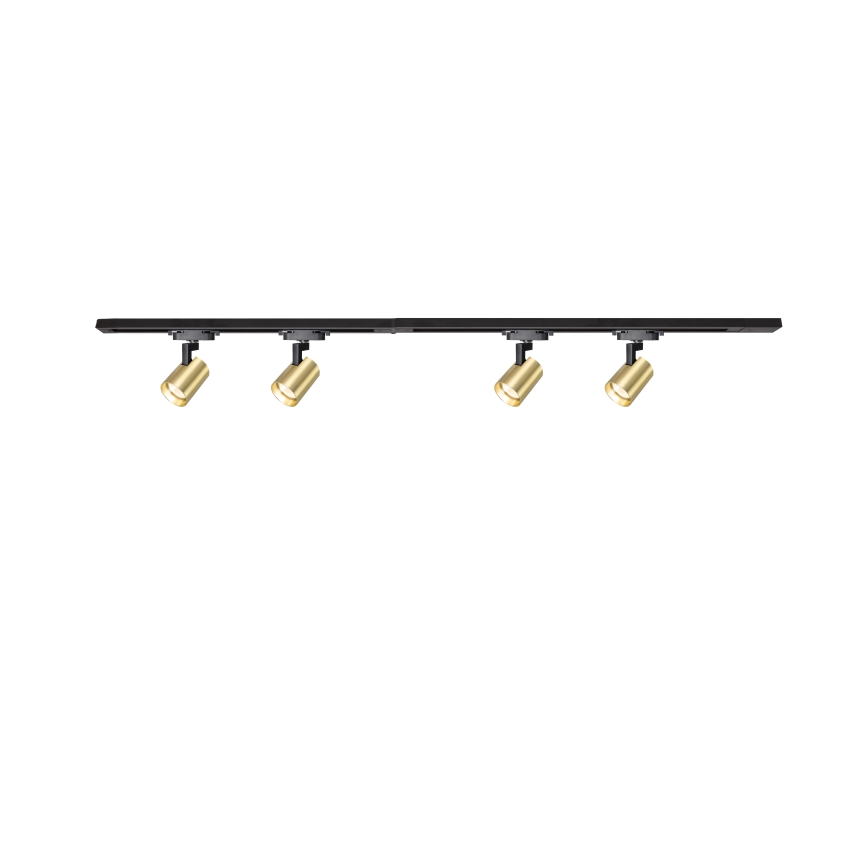 Brilagi - Σποτ φωτιστικό για ράγα HUSKY 4xGU10/10W/230V μαύρο/χρυσό
