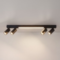 Brilagi - Σποτ LED SELE 4xGU10/30W/230V + LED/20W μαύρο