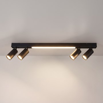 Brilagi - Σποτ LED SELE 4xGU10/30W/230V + LED/20W μαύρο