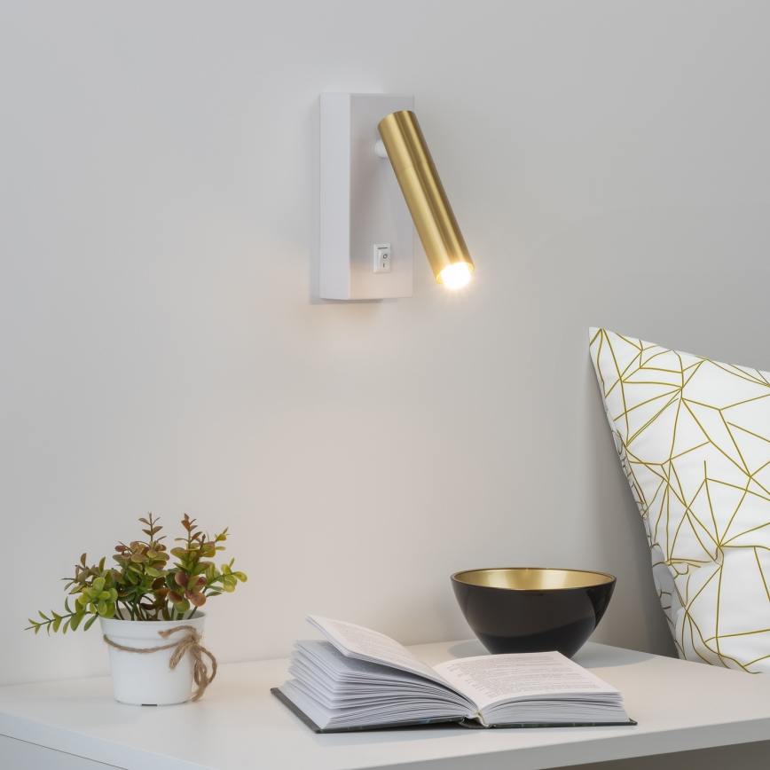 Brilagi - Σποτ LED τοίχου MAYA 1xG9/7W/230V λευκό/χρυσό