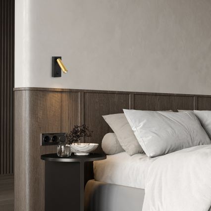 Brilagi - Σποτ LED τοίχου MAYA 1xG9/7W/230V μαύρο/χρυσό