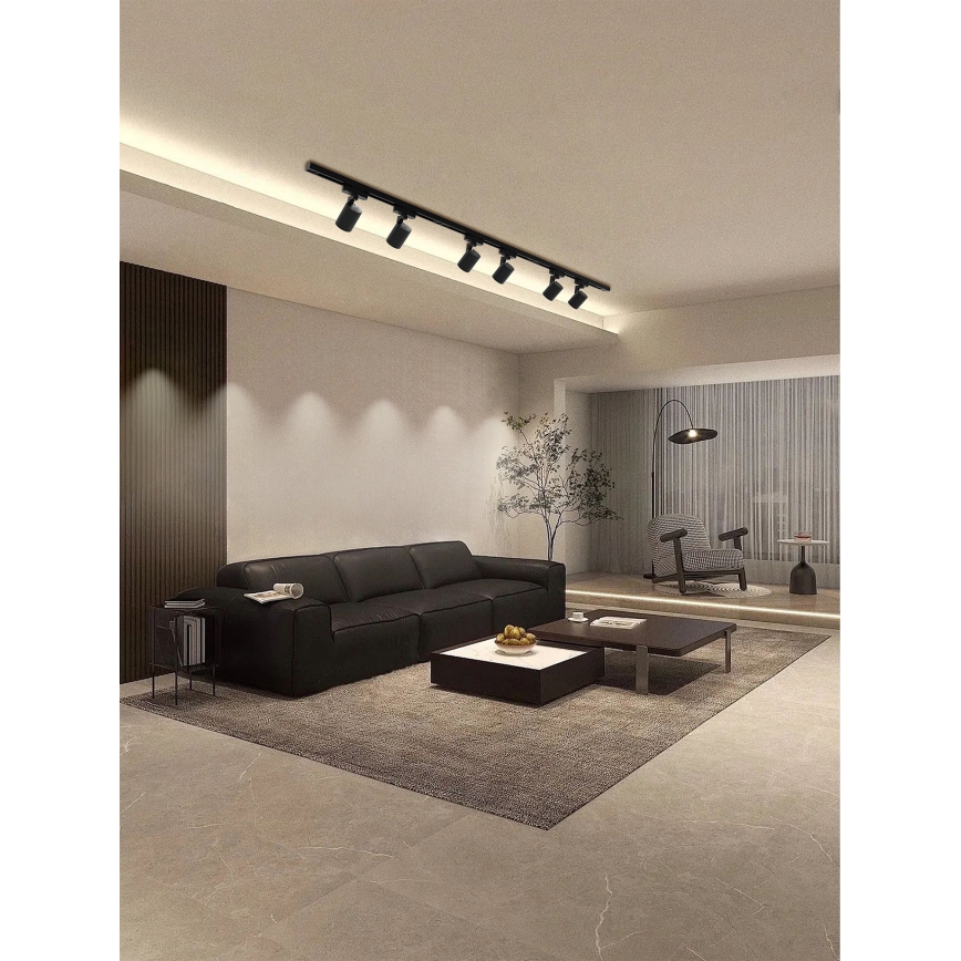 Brilagi - Σποτ σε σύστημα ράγας HUSKY 6xGU10/10W/230V μαύρο