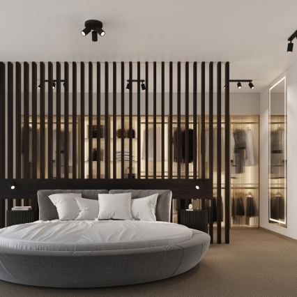 Brilagi - Σποτ τοίχου CRESTO 1xGU10/10W/230V μαύρο