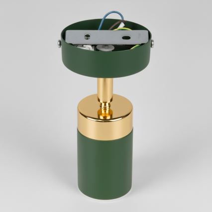 Brilagi - Σποτ τοίχου POKER 1xGU10/25W/230V πράσινο/χρυσό