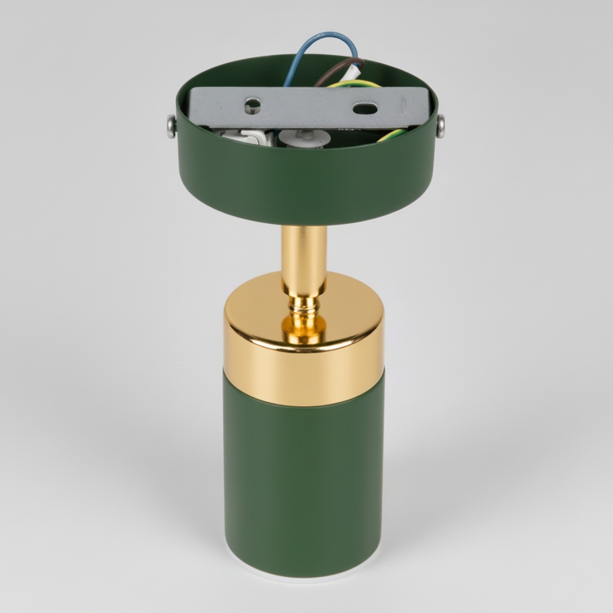 Brilagi - Σποτ τοίχου POKER 1xGU10/25W/230V πράσινο/χρυσό