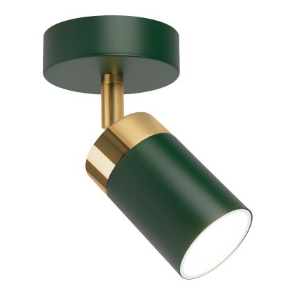 Brilagi - Σποτ τοίχου POKER 1xGU10/25W/230V πράσινο/χρυσό