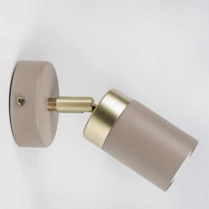 Brilagi - Σποτ τοίχου POKER 1xGU10/25W/230V μπεζ/χρυσό