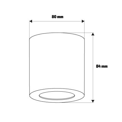 Brilagi - Σποτ μπάνιου MIA 1xGU10/30W/230V 84x80 mm ασημί IP54