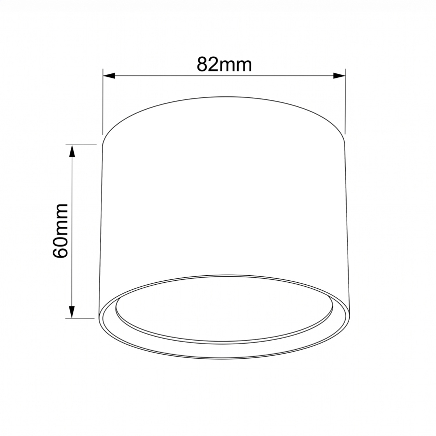 BRILAGI - Σποτ μπάνιου SMOOTH 1xGX53/15W/230V 60x82 mm λευκό IP54