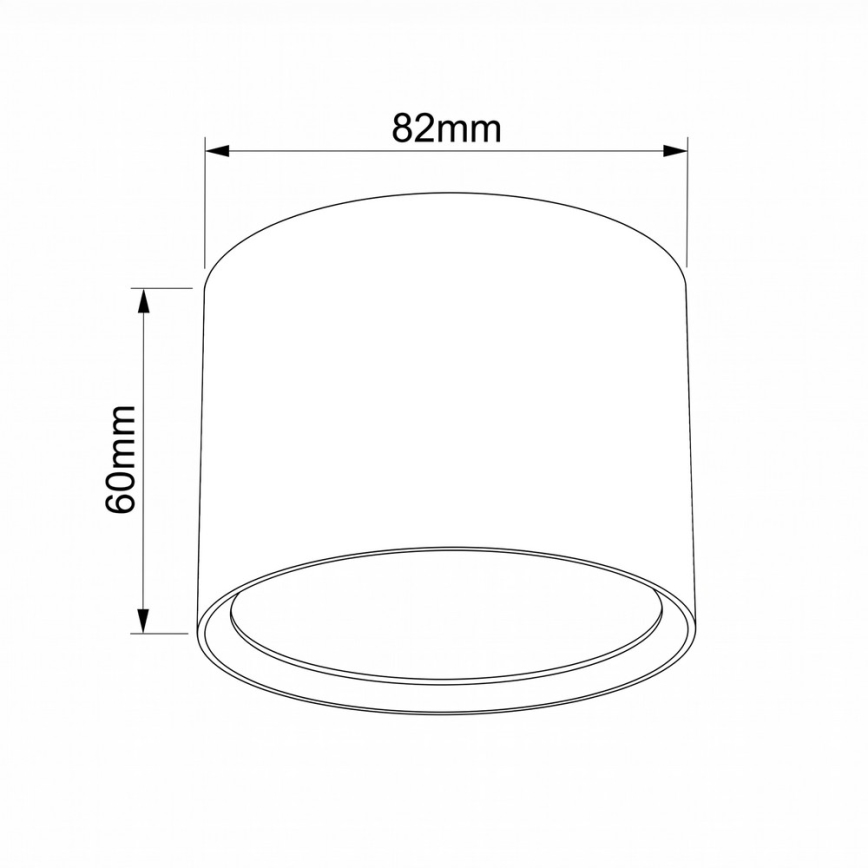 BRILAGI - Σποτ μπάνιου SMOOTH 1xGX53/15W/230V 60x82 mm μπεζ IP54