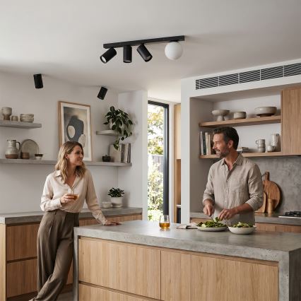 Brilagi - Σποτ οροφής SELE BALL 3xGU10/30W/230V + 1xG9/10W μαύρο