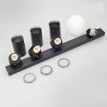 Brilagi - Σποτ οροφής SELE BALL 3xGU10/30W/230V + 1xG9/10W μαύρο