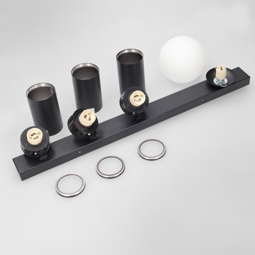 Brilagi - Σποτ οροφής SELE BALL 3xGU10/30W/230V + 1xG9/10W μαύρο