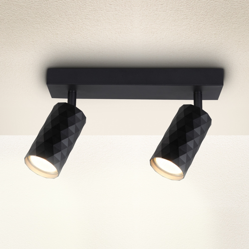 Brilagi - Σποτ οροφής SELE DIAMANT 2xGU10/30W/230V μαύρο