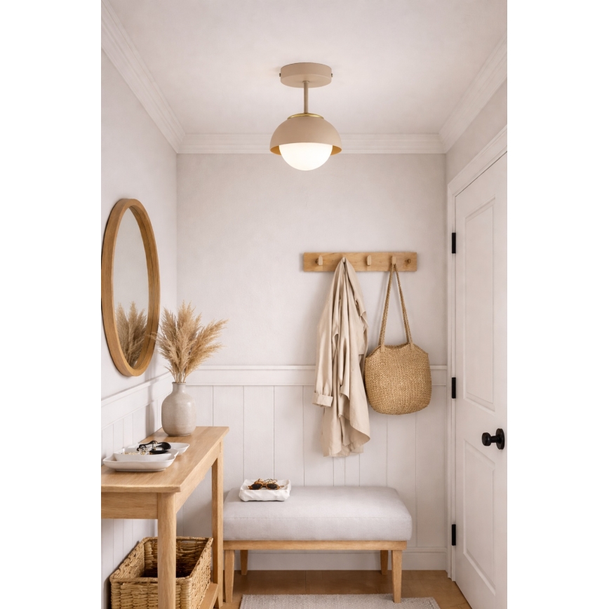 Brilagi - Στερεωμένο φωτιστικό οροφής COSMO 1xE27/60W/230V μπεζ/χρυσό