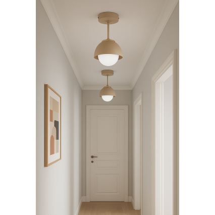 Brilagi - Στερεωμένο φωτιστικό οροφής COSMO 1xE27/60W/230V μπεζ/χρυσό