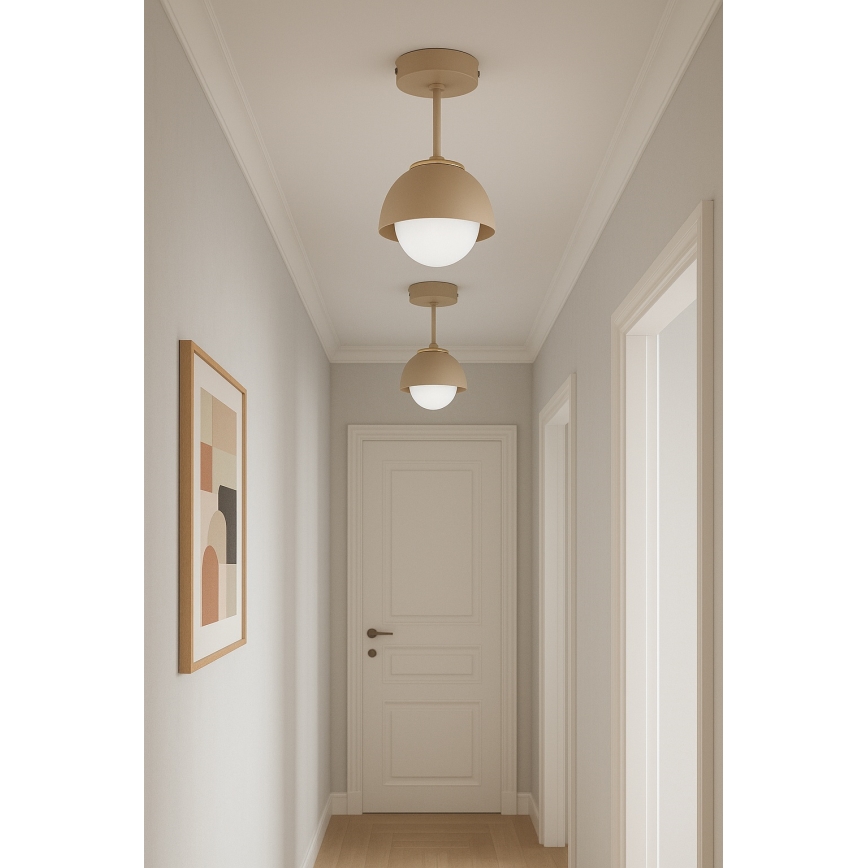 Brilagi - Στερεωμένο φωτιστικό οροφής COSMO 1xE27/60W/230V μπεζ/χρυσό