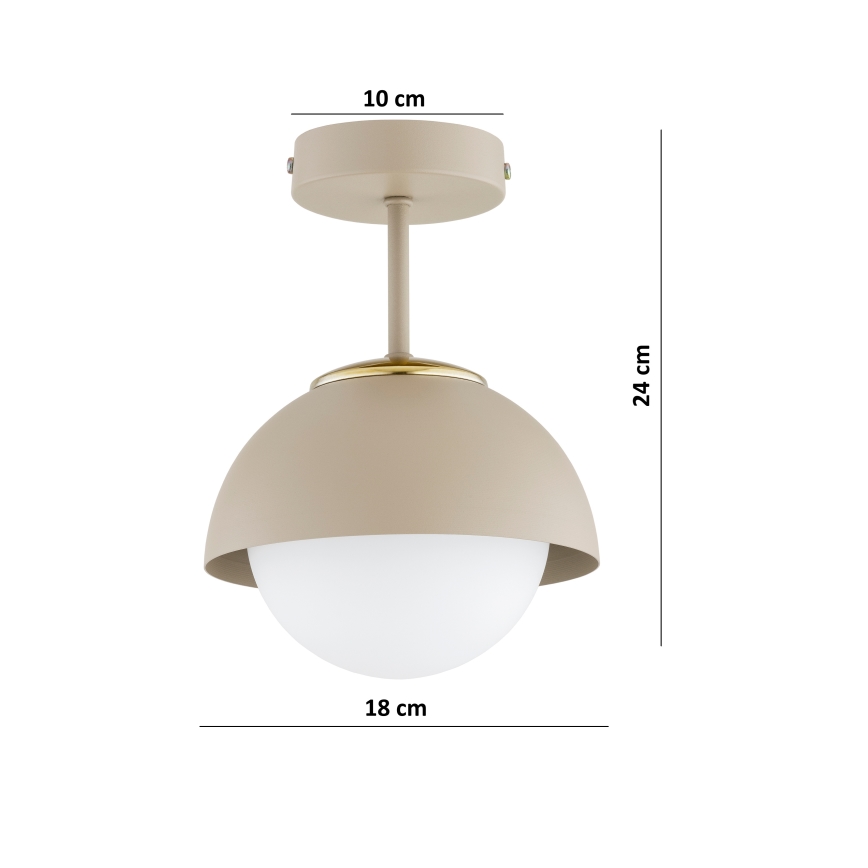 Brilagi - Στερεωμένο φωτιστικό οροφής COSMO 1xE27/60W/230V μπεζ/χρυσό