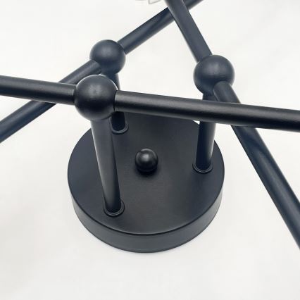 Brilagi - Στερεωμένος πολυέλαιος MALIVA 6xE14/15W/230V μαύρο/λευκό