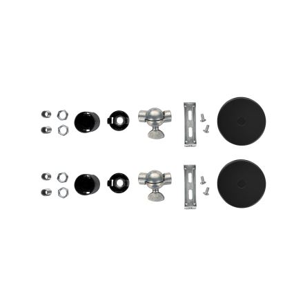 Brilagi - Σετ 2 φωτιστικών τοίχου WABI SABI 1xE14/40W/230V γκρι
