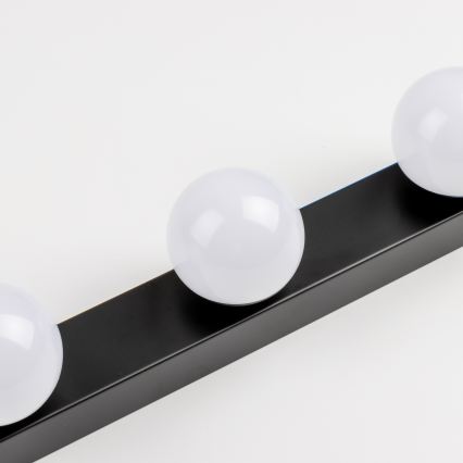 BRILAGI - ΣΕΤ 2x LED Επιτοίχιο φωτιστικό μπάνιου HOLLYWOOD 3xLED/3W/230V 39 cm IP44 μαύρο