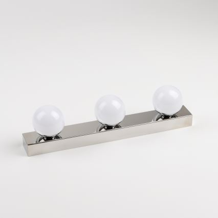 BRILAGI - Σετ 2x επιτοίχια φωτιστικά LED για μπάνιο HOLLYWOOD 3xLED/3W/230V 39 cm IP44 γυαλιστερό χρώμιο