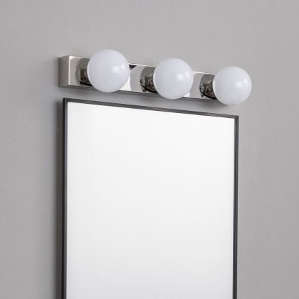 BRILAGI - Σετ 2x επιτοίχια φωτιστικά LED για μπάνιο HOLLYWOOD 3xLED/3W/230V 39 cm IP44 γυαλιστερό χρώμιο