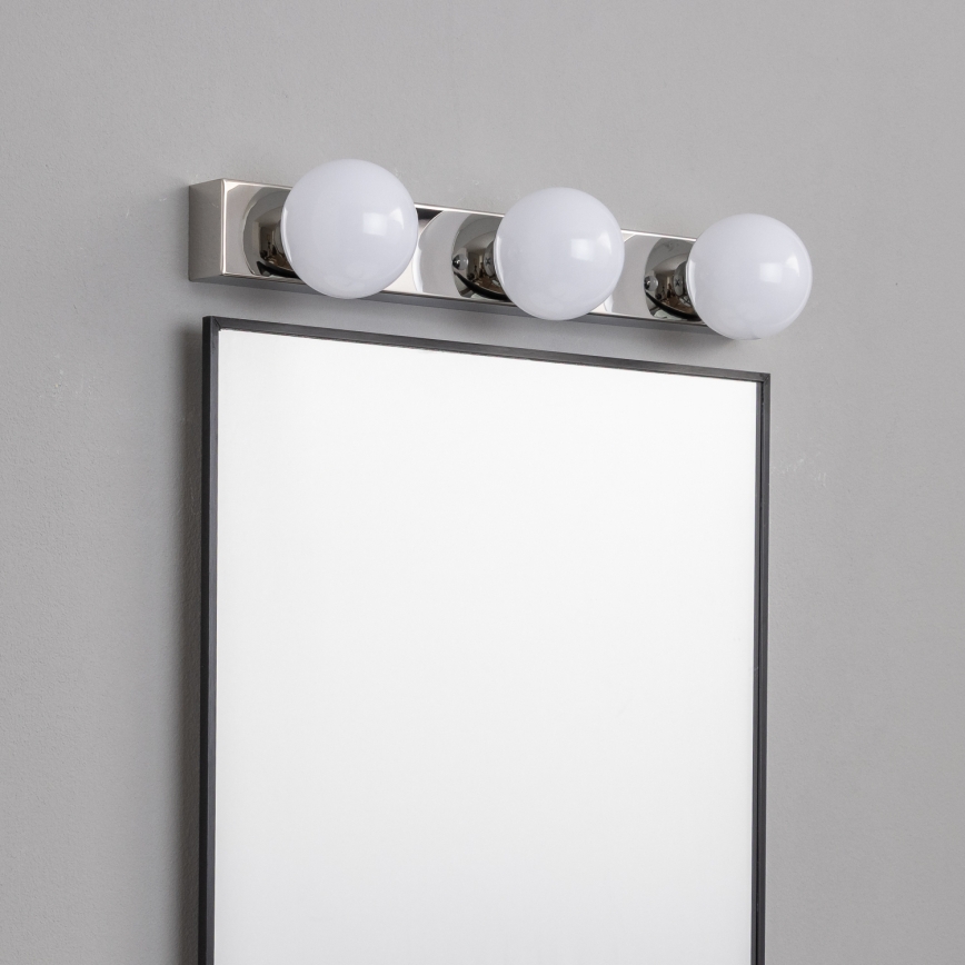 BRILAGI - Σετ 2x επιτοίχια φωτιστικά LED για μπάνιο HOLLYWOOD 3xLED/3W/230V 39 cm IP44 γυαλιστερό χρώμιο